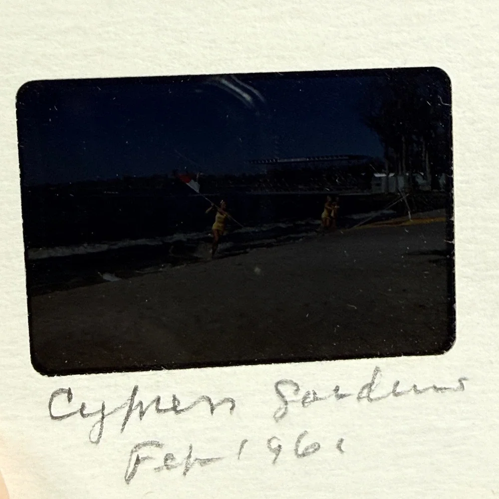 Vintage Florida Cypress Gardens 35mm Slides 1961 Water Skiing 9pc Set Multi‎